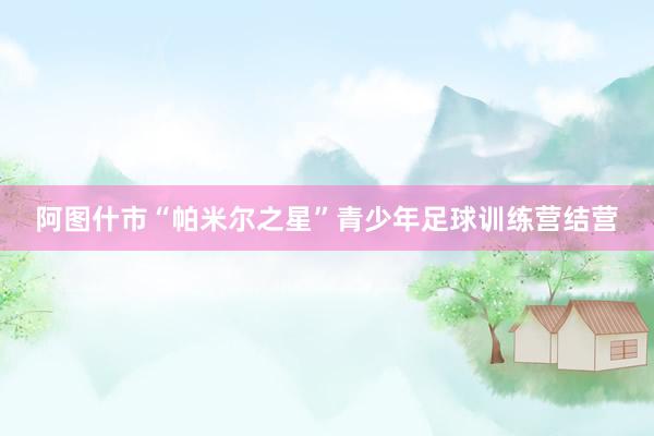阿图什市“帕米尔之星”青少年足球训练营结营