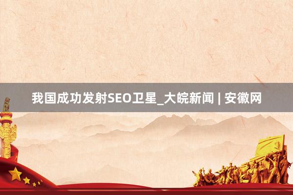 我国成功发射SEO卫星_大皖新闻 | 安徽网