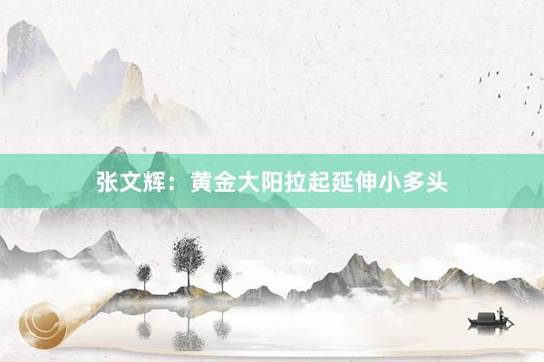 张文辉：黄金大阳拉起延伸小多头