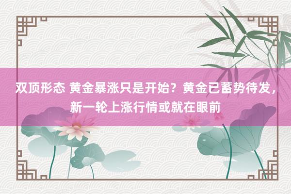 双顶形态 黄金暴涨只是开始？黄金已蓄势待发，新一轮上涨行情或就在眼前